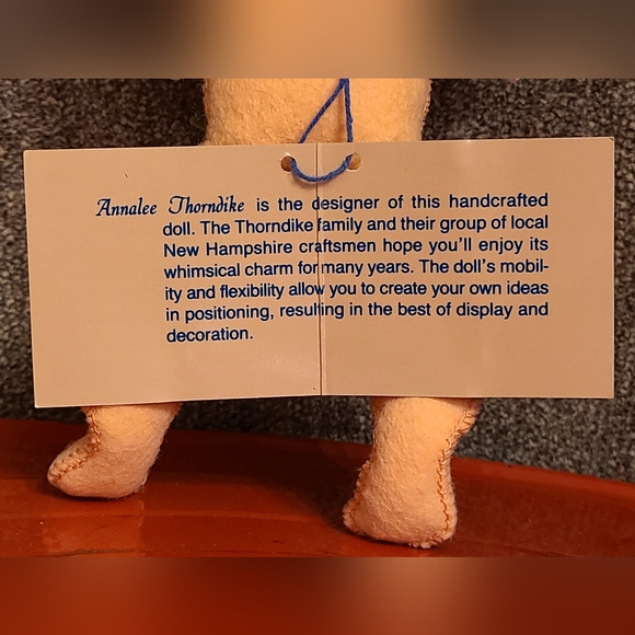 NWT Vintage Annalee 7" Mistletoe Cherub Mobilitee Doll 1992 - Picture 6 of 10